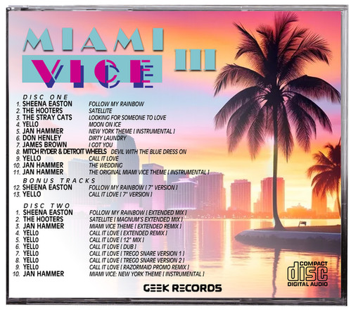 Miami Vice III (1987) 2 CD Special Edition CD Soundtrack