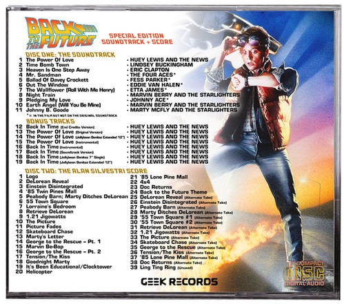 Back To The Future (1985) 2 CD Special Edition CD