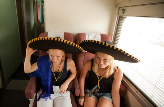 Foreign tourists in Mexico