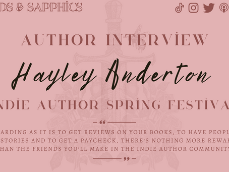 Indie Author Spring Festival: An Interview with Hayley Anderton (Part II)