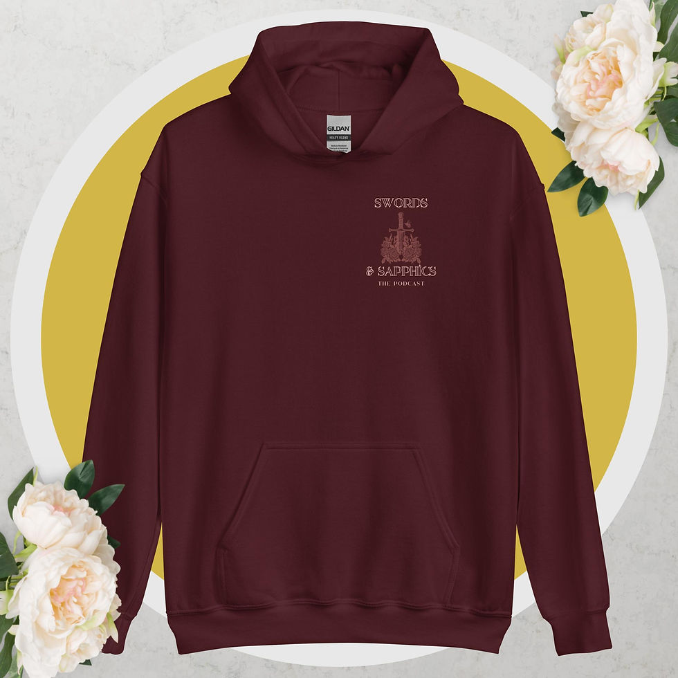 Thumbnail: Swords & Sapphics Unisex Hoodie