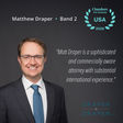 Chambers USA 2026 Ranks Matthew Draper Among the Top U.S. International Arbitrators