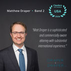 Chambers USA 2026 Ranks Matthew Draper Among the Top U.S. International Arbitrators