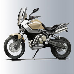 Medium Adventure motorcycle