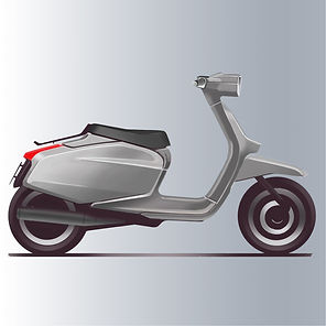 Design study for a scooter