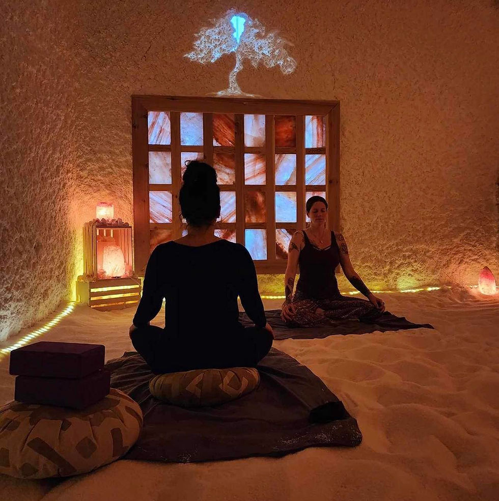 Restorative Yoga in the Salt Spa: Chakra Meditation