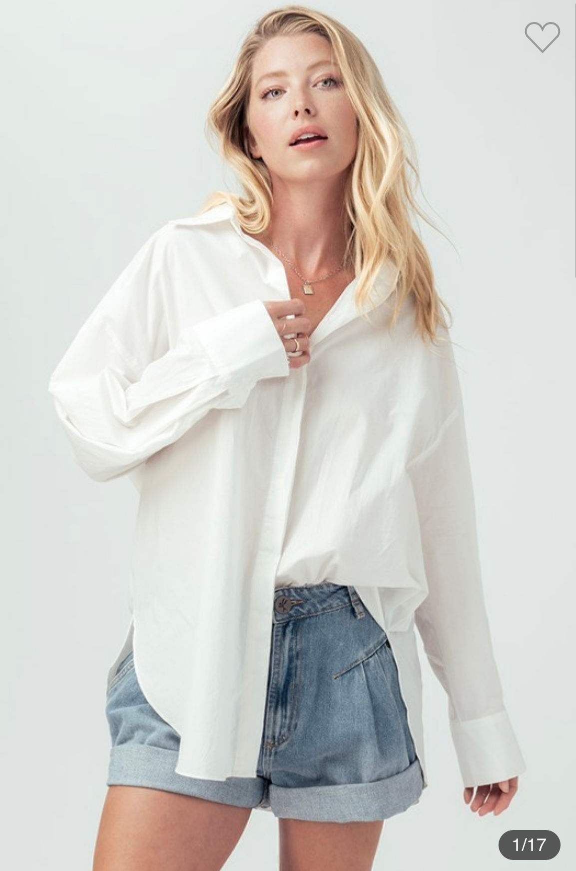 Oversized Button Up Blouse