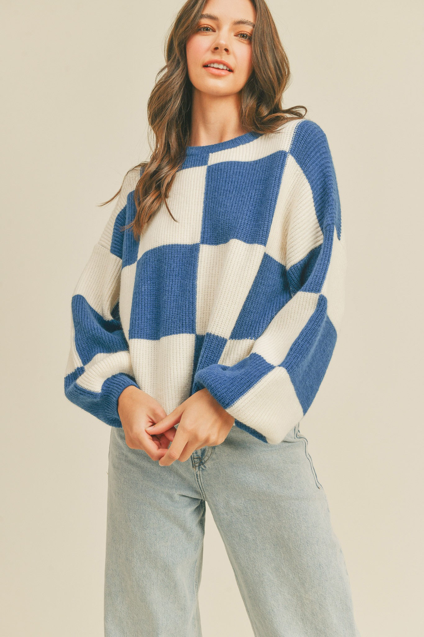Checkerboard Pullover