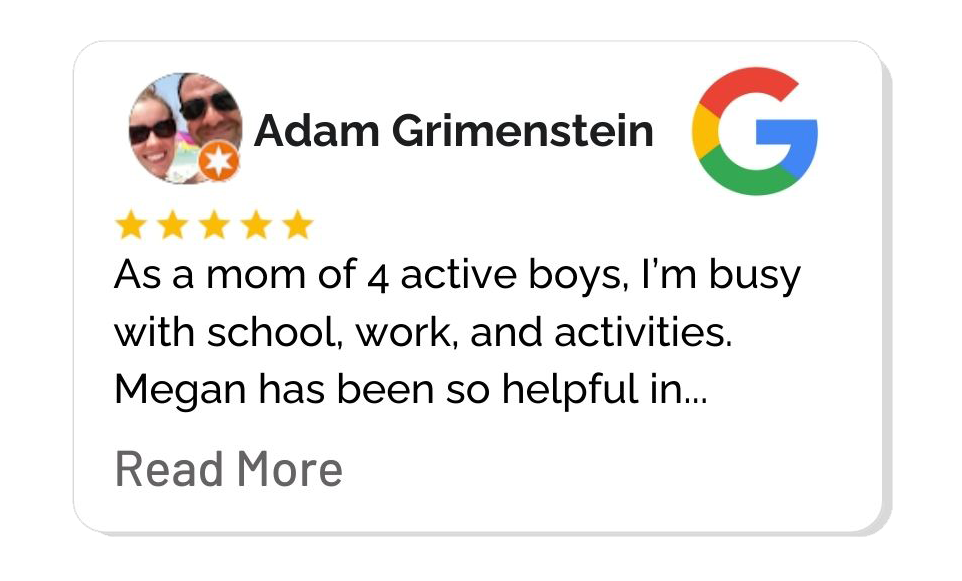 verified 5 star review for personal training and nutrition coaching