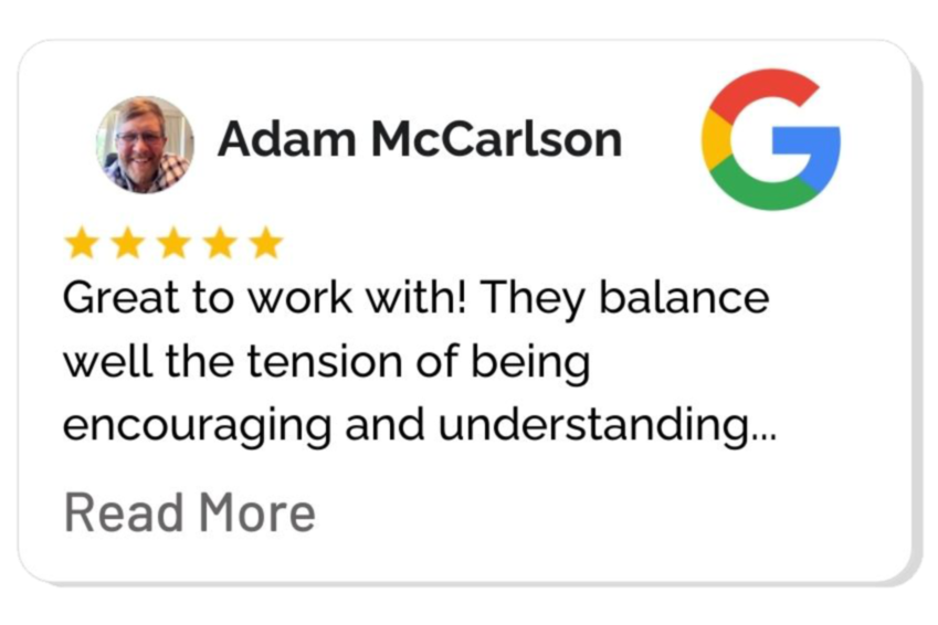 verified 5 star review for personal training and nutrition coaching