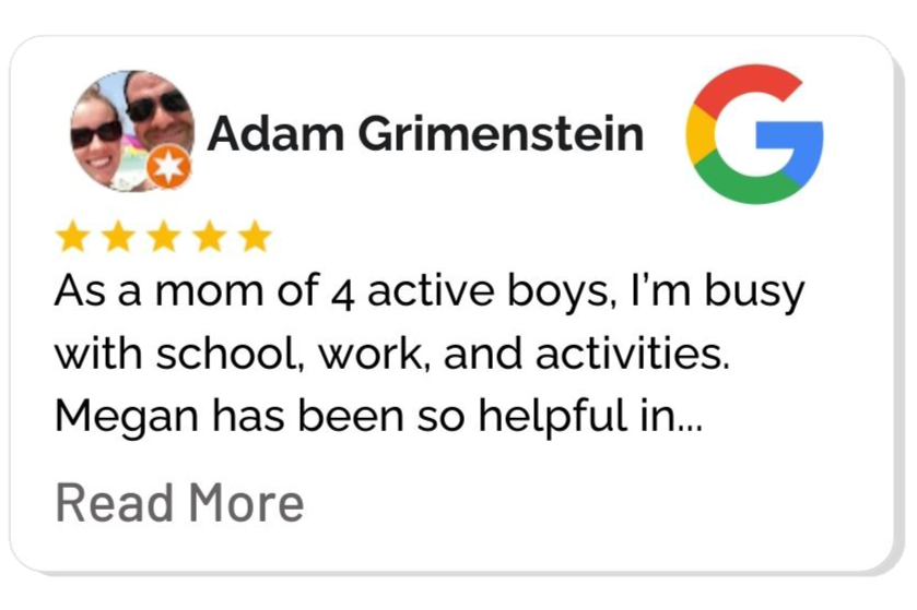 verified 5 star review for personal training and nutrition coaching