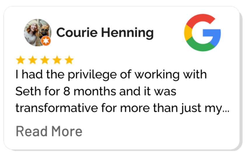 verified 5 star review for personal training