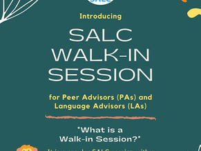 Introducing SALC "WALK-IN" Session 🐒