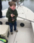 Fighting a nice redfish on an inshore fishing charter