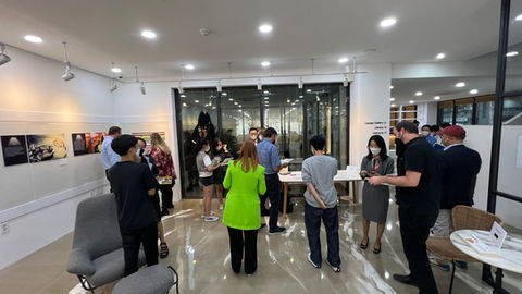 3. RAXIP Exhibition: Fifteen Art Colleges Visit at Fayston - Admission officers enjoying the exhibition