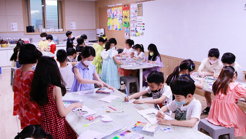 1. Wings: Doing "Making my own Wings" activity with children
