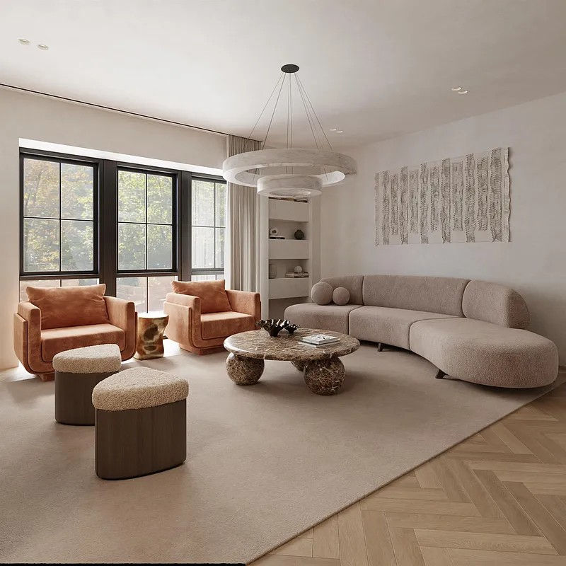 An inside view of a window project we completed at 316-318 Garden Street, Hoboken.