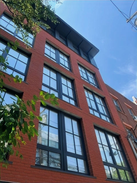 A reference photo of our windows at 316-318 Garden street, Hoboken.