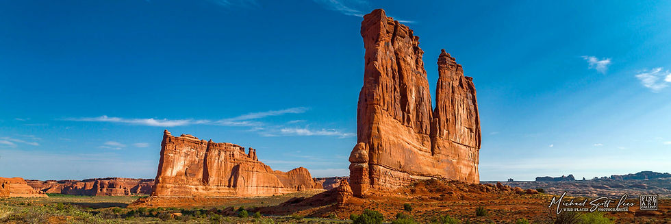 The Organ and Babel Towers in the Arches National Park, America. Michael Scott Lees fine art photographic prints for sale