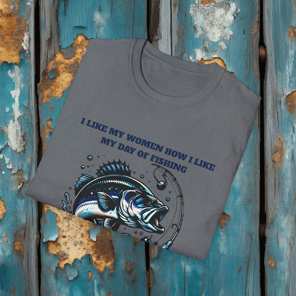 Thumbnail: Fishing T-Shirt – “I Like My Women How I Like My Day of Fishing” Graphic Tee