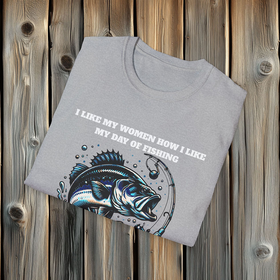 Thumbnail: Fishing T-Shirt — “I Like My Women How I Like My Day of Fishing” Graphic Tee