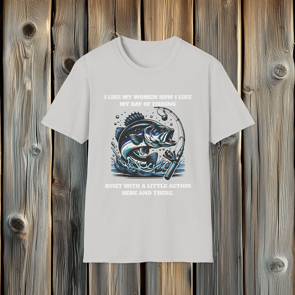 Thumbnail: Fishing T-Shirt — “I Like My Women How I Like My Day of Fishing” Graphic Tee