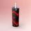 Thumbnail: 20oz Skinny Tumbler with Straw — Red Heart & Roses Valentine Design
