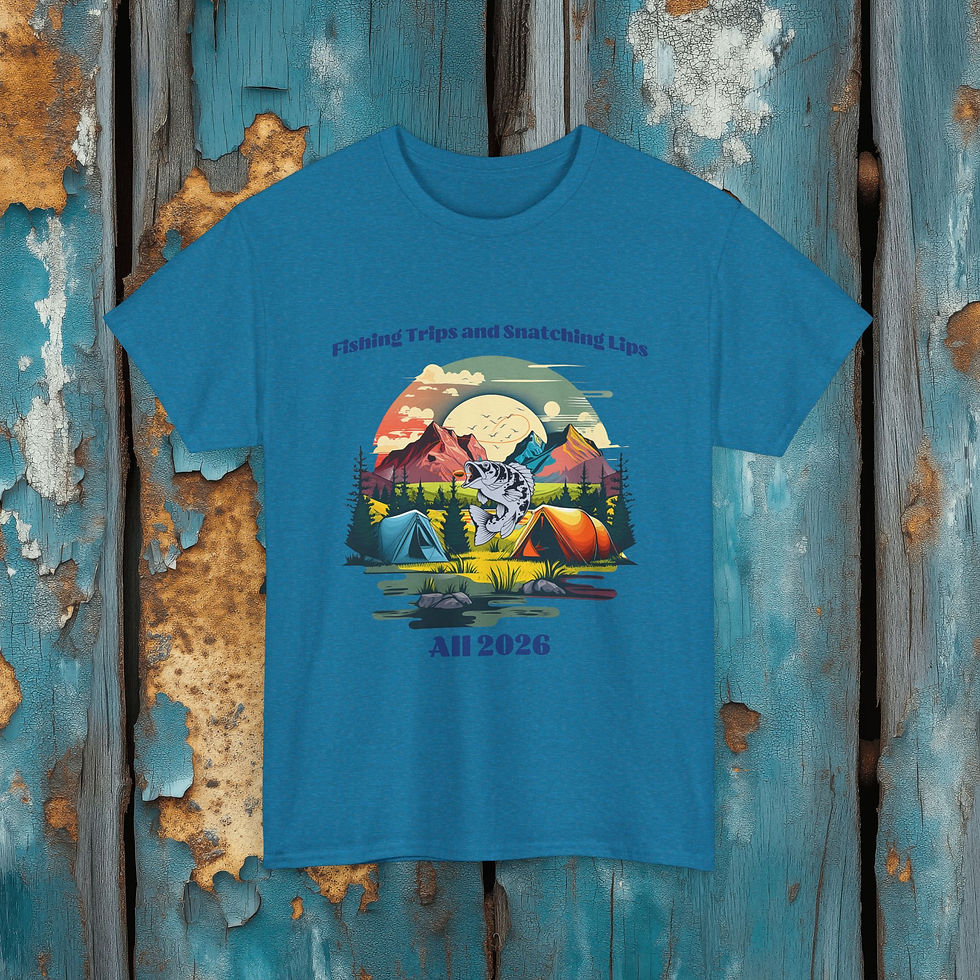 Thumbnail: Fishing & Camping Trip T-Shirt — Outdoor Adventure Tee for Anglers and Campers