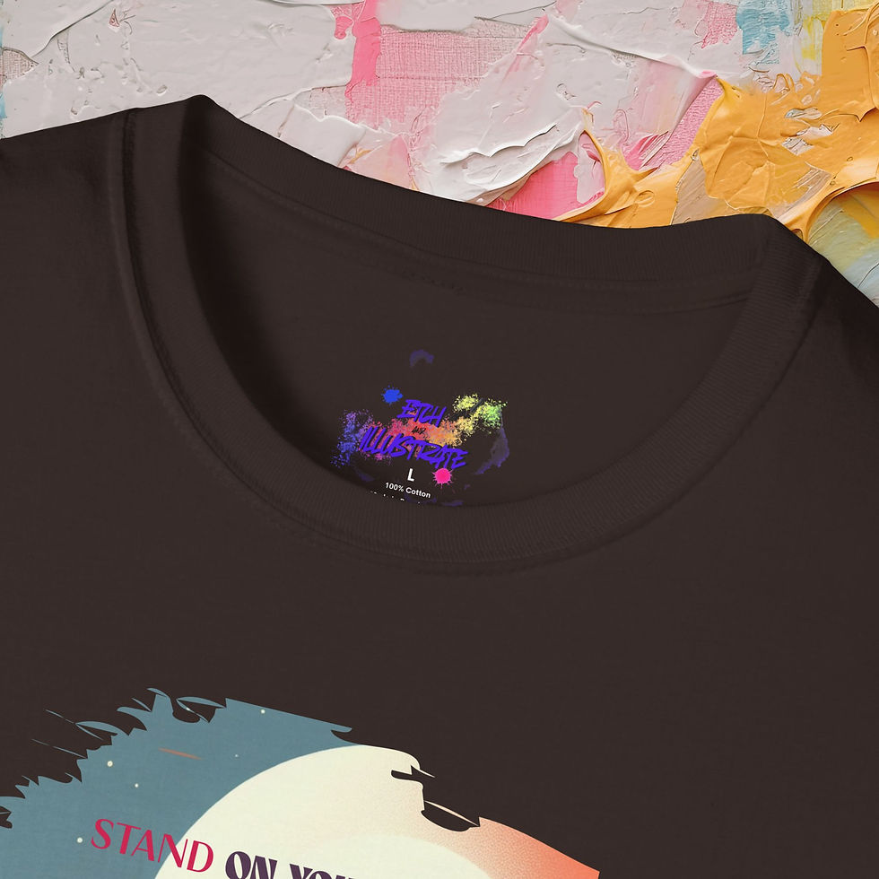 Thumbnail: Motivational T-Shirt – 'Stand On Your Purpose' Retro Cheetah Graphic