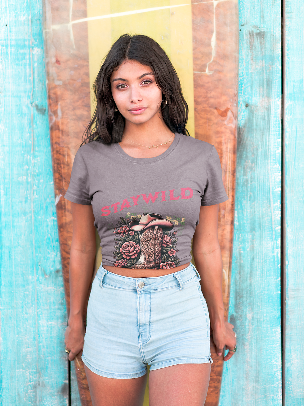 Thumbnail: Stay Wild Cowboy Boot T-Shirt — Floral Western Graphic Tee