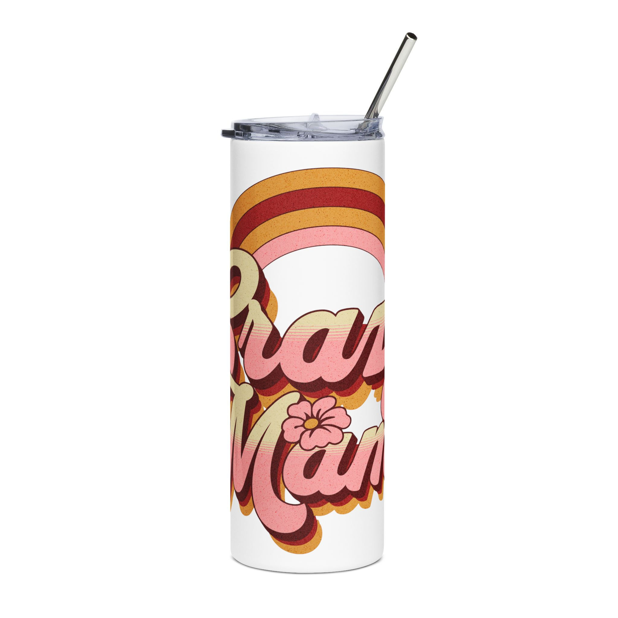 Tumbler — Retro "Crazy Mama" Stainless Steel 20oz Travel Cup