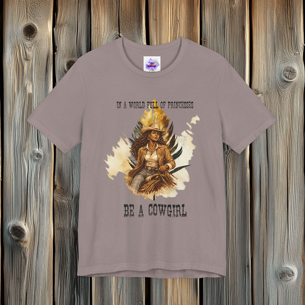 Thumbnail: Vintage Cowgirl T-Shirt — Retro Western Cowgirl Tee