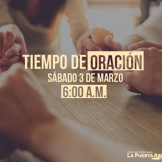 TIEMPO DE ORACIÓN