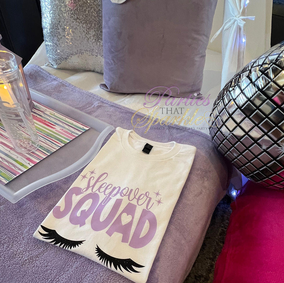 Thumbnail: Glitz and Glam Sleepover Squad T-Shirts