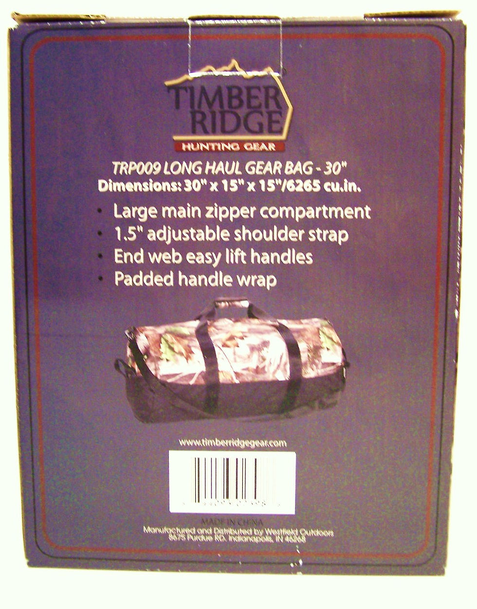 Thumbnail: Long Haul Gear Bag (med)- LHG100277