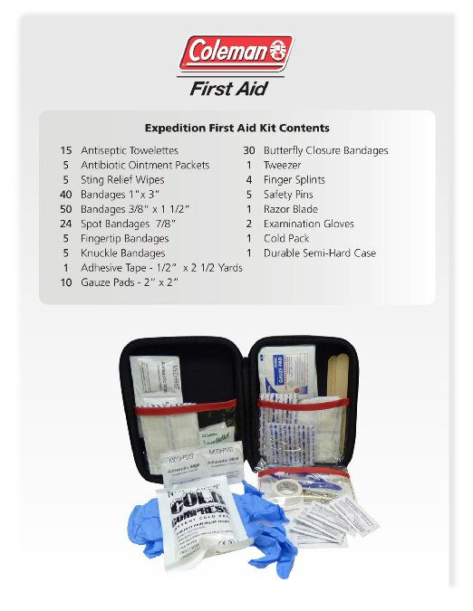 Thumbnail: Coleman First Aid Kit 205pc.Red- COL100392