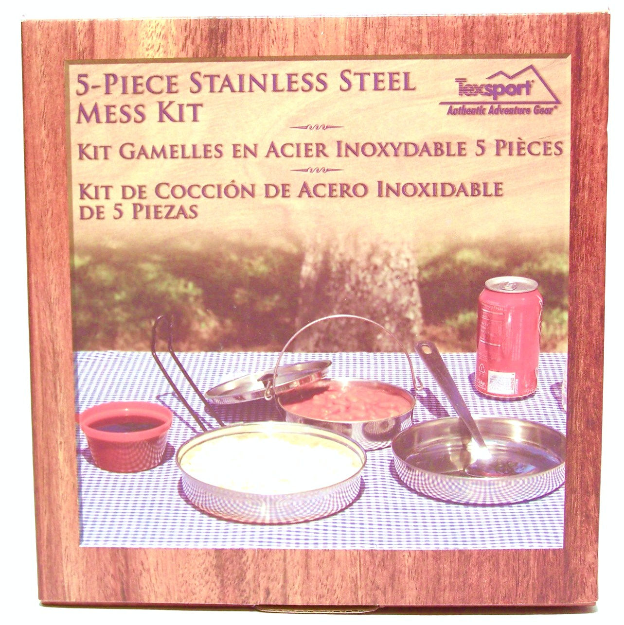 Stainless Steel 5/Piece Mess Kit- TEX100189