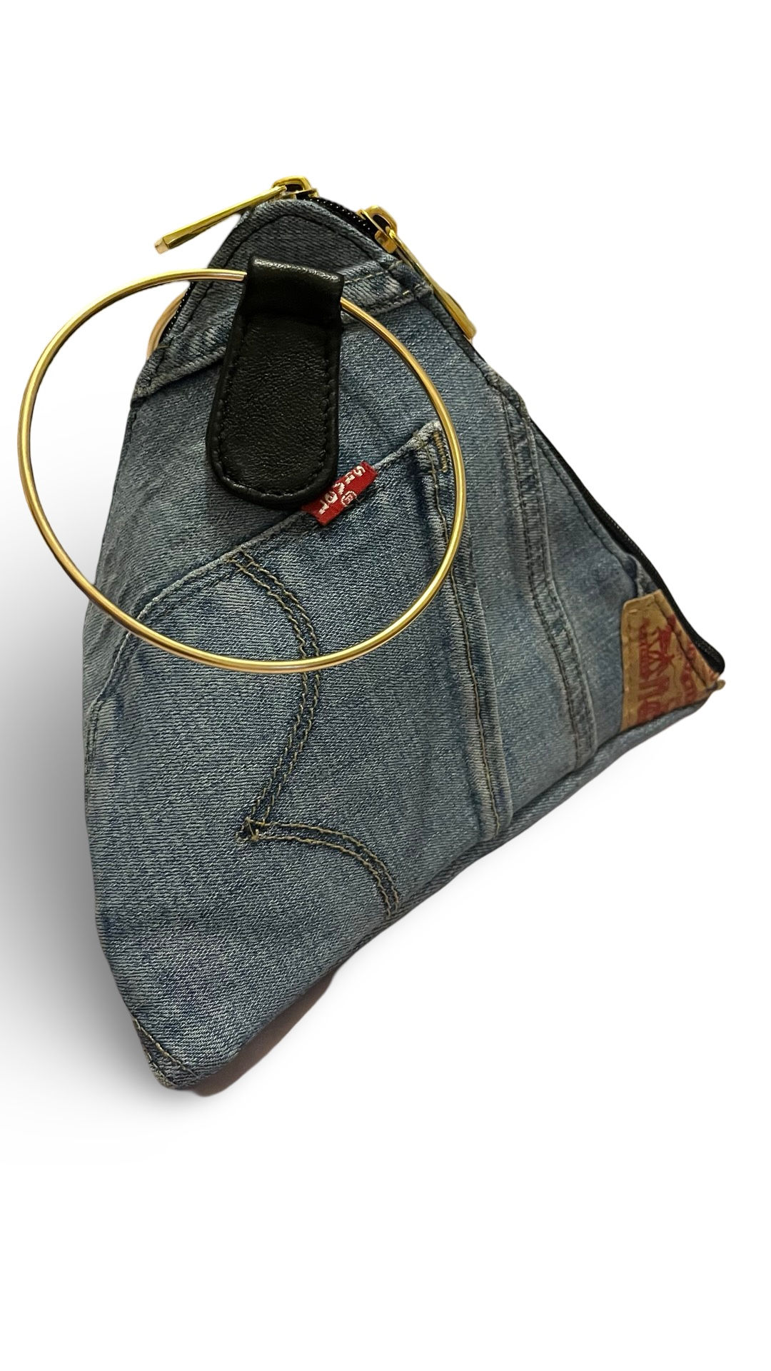 Light Wash Denim Triangle