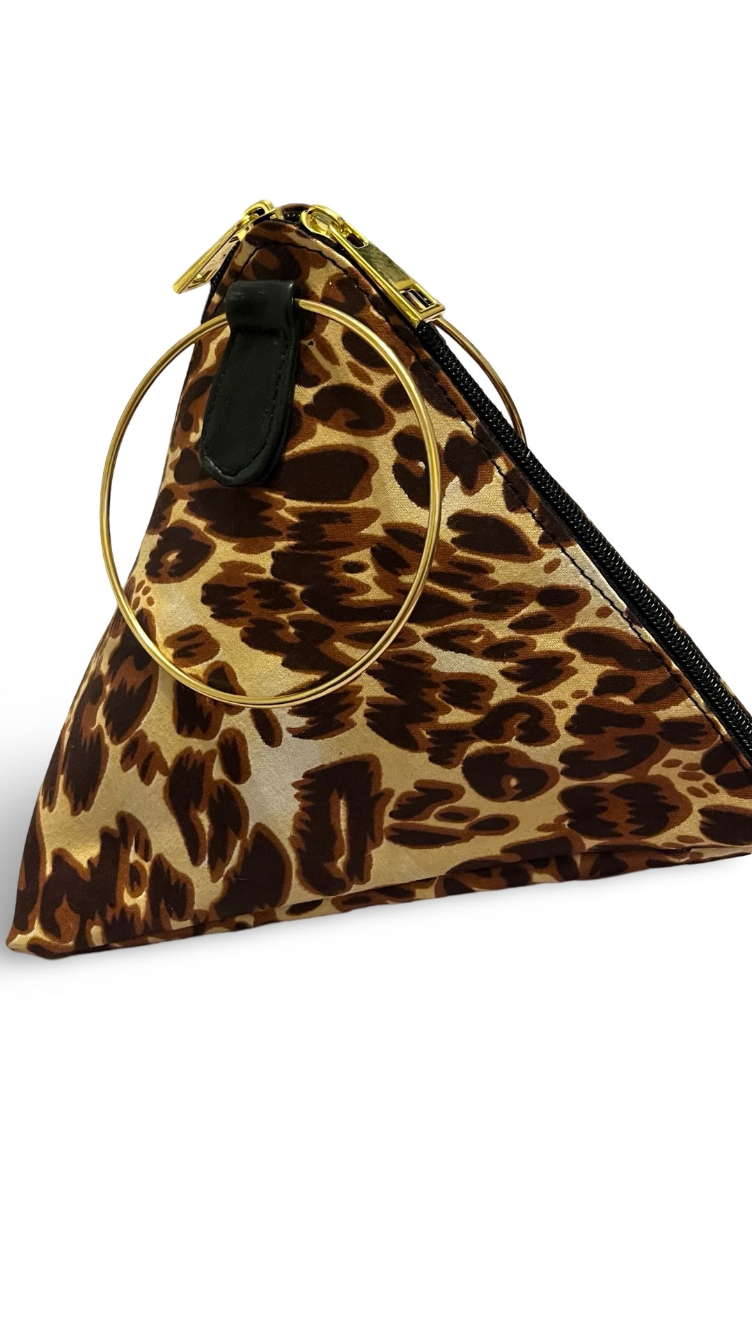 Leopard print Triangle Bag