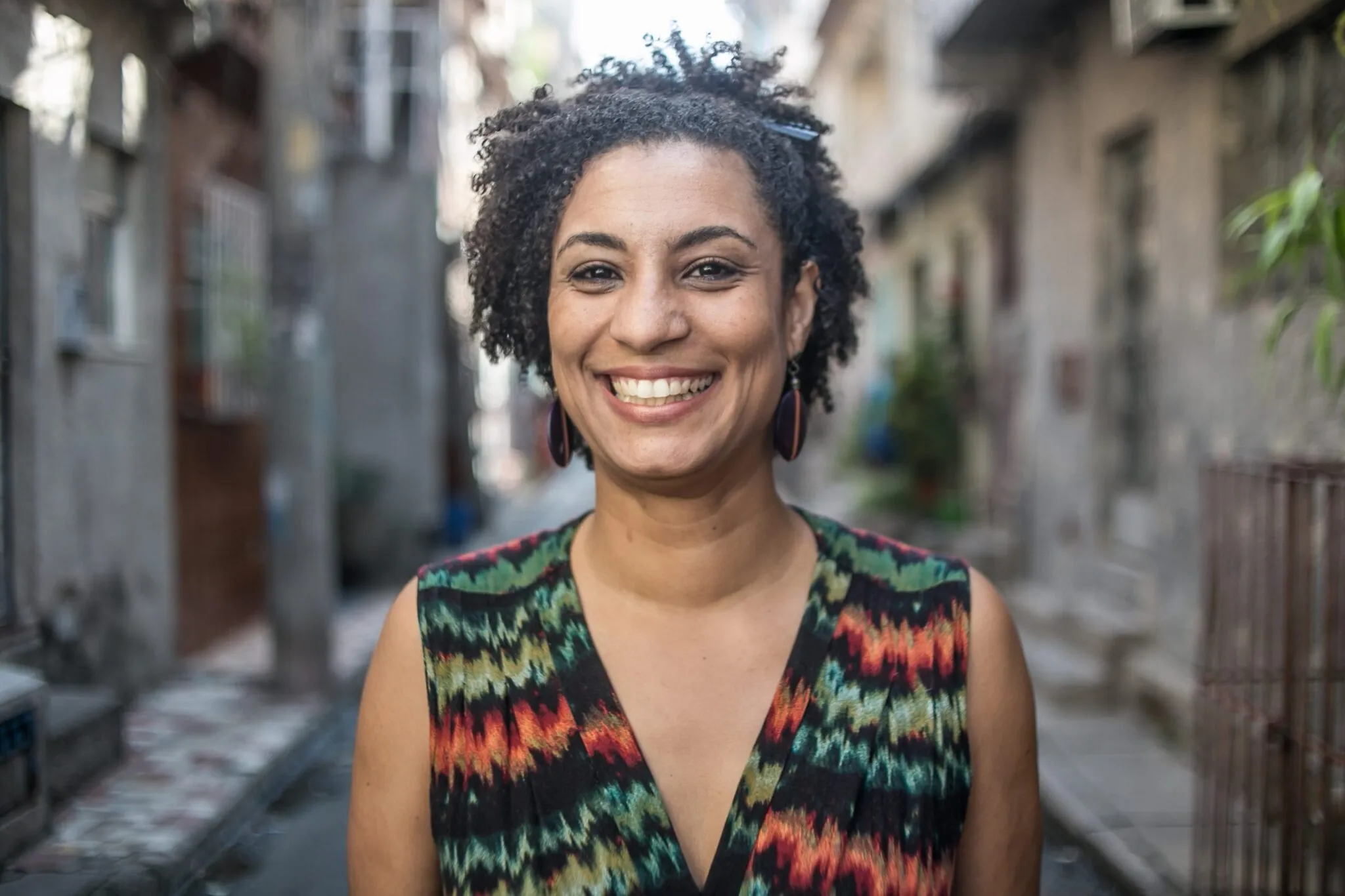 Marielle sorrindo