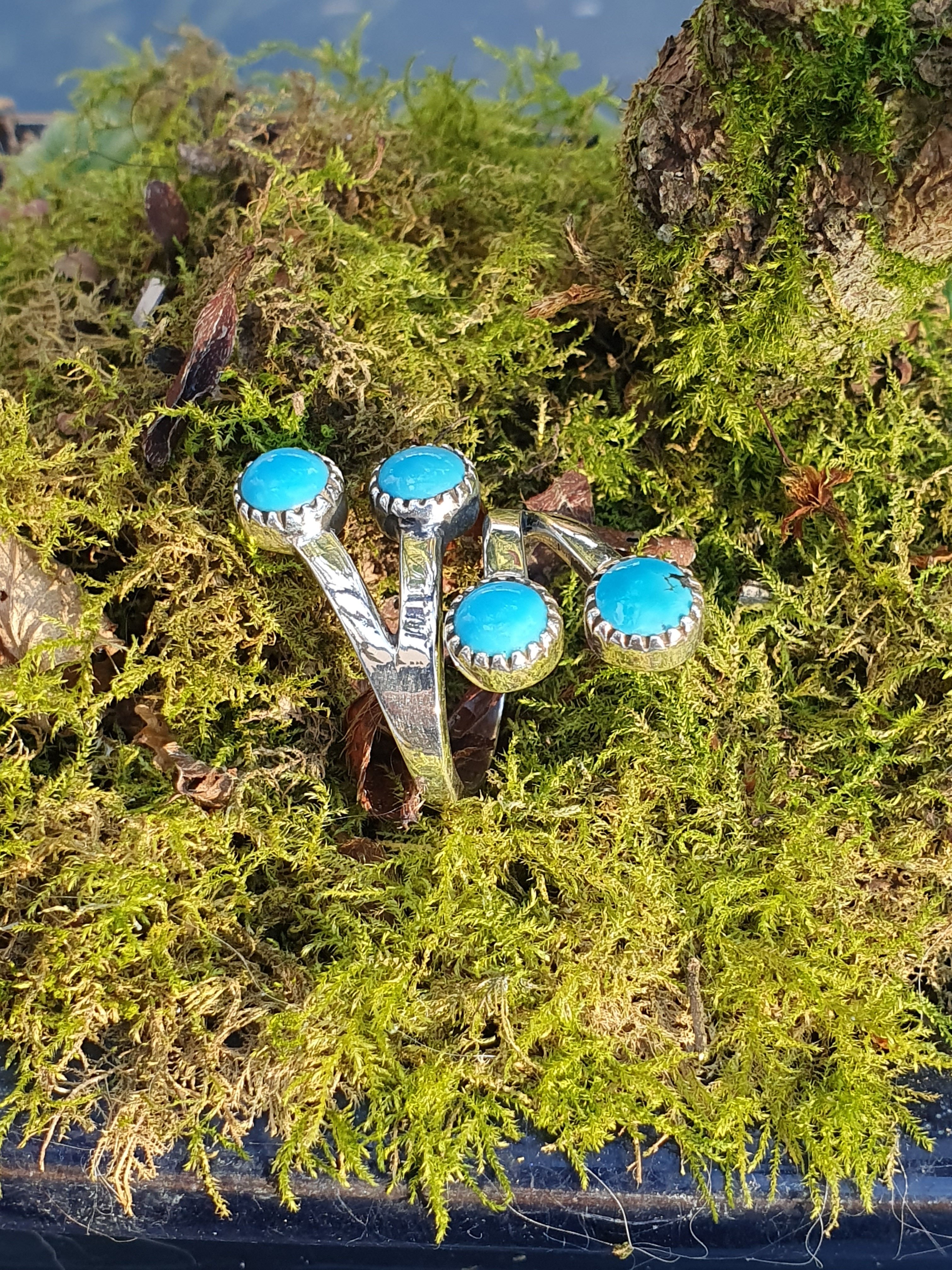 Bague argent massif et Turquoise