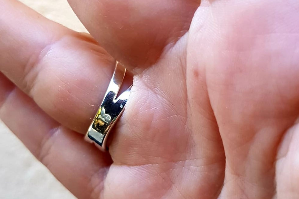 Miniature : Bague argent massif