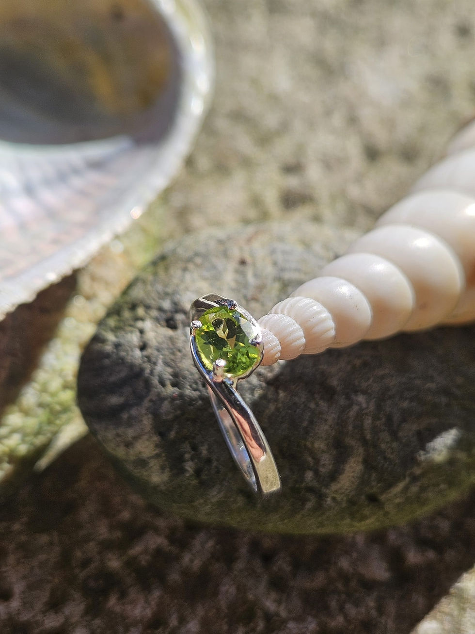 Miniature : Bague argent massif et Péridot