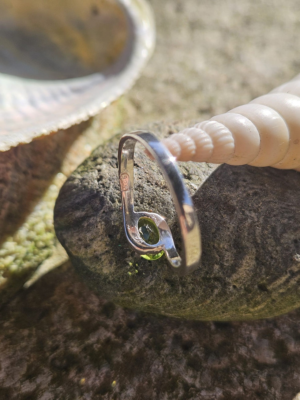 Miniature : Bague argent massif et Péridot