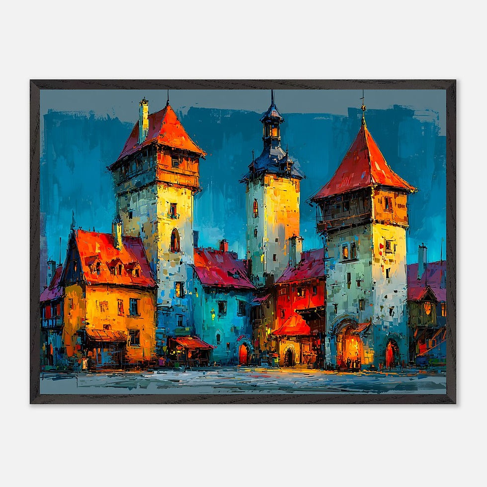 Artwork of a polish townhall