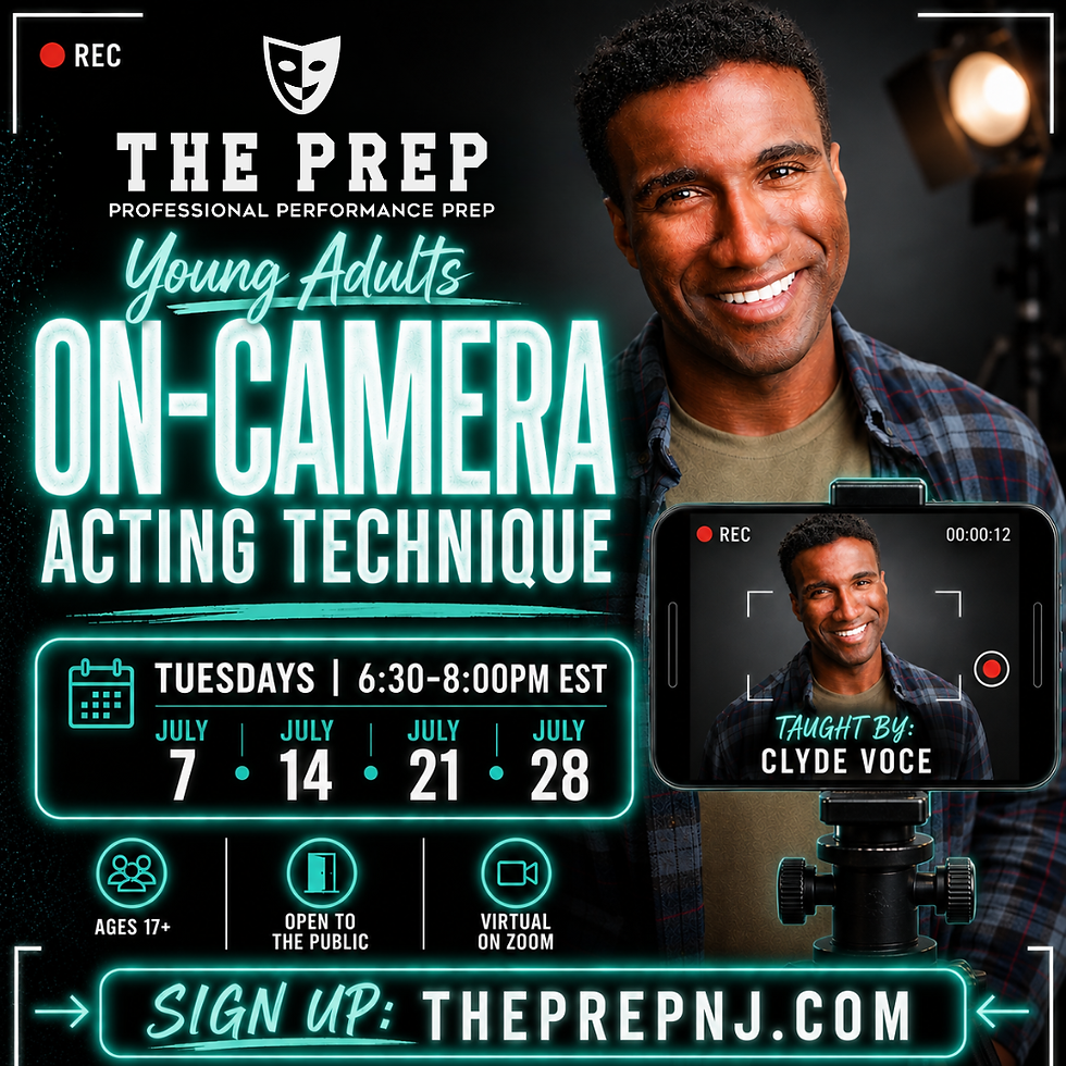 Young Adults On- Camera Acting Technique with Clyde Voce