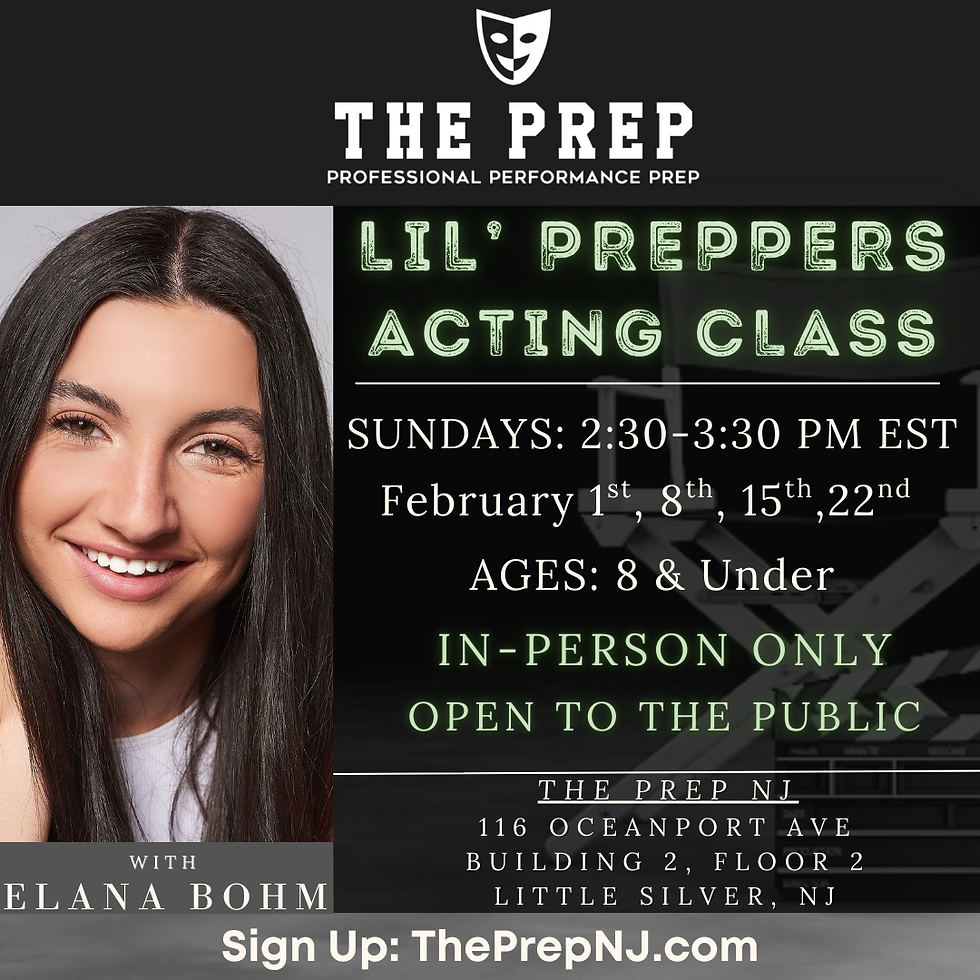 In- Person Lil' Preppers Acting Class
