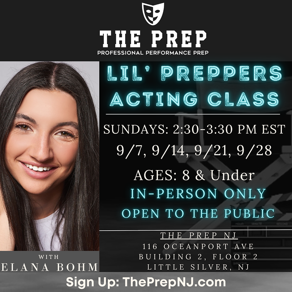 In- Person Lil' Preppers Acting Class