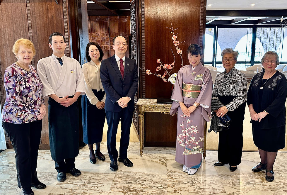 Our Patron Mr Yamanaka Consul General of Japan in Sydney and Mrs Yamanaka