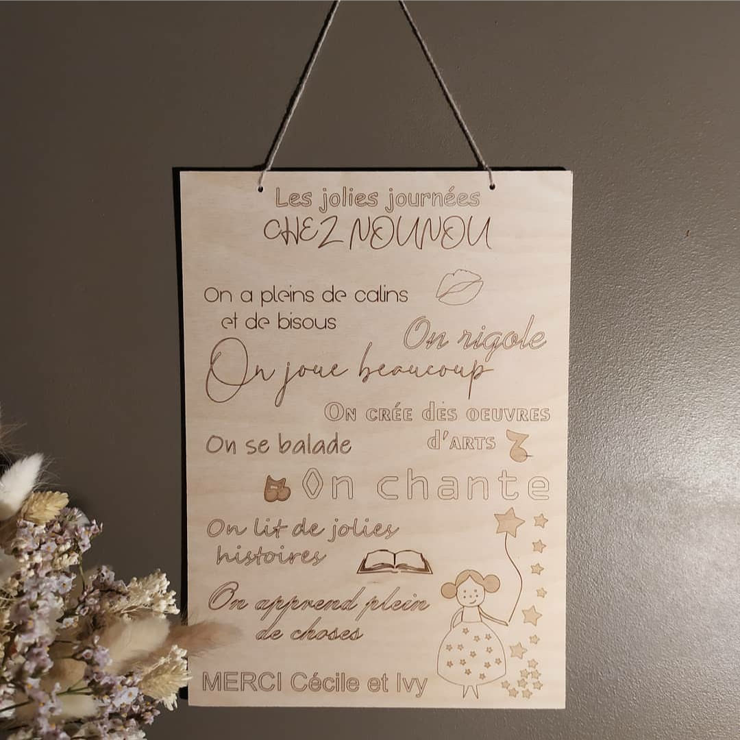 Pancarte / affiche nounou